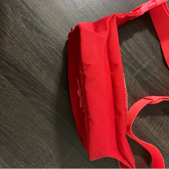 SOLD Adidas Essential Crossbody Bag Scarlet Red Belt Bag Fanny Pack Unisex - Picture 10 of 15